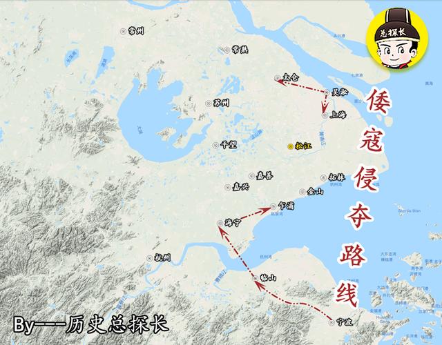 原创地图上的战争明朝倭寇之患多严重侵袭东南各地无人能挡