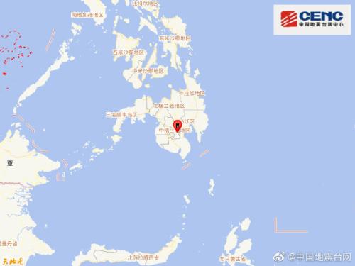菲律宾棉兰老岛发生5.4级地震震源深度10千米