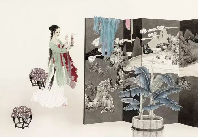 王美芳,赵国经书画作品欣赏 代表作《金陵十二钗》 画家的作品应该是