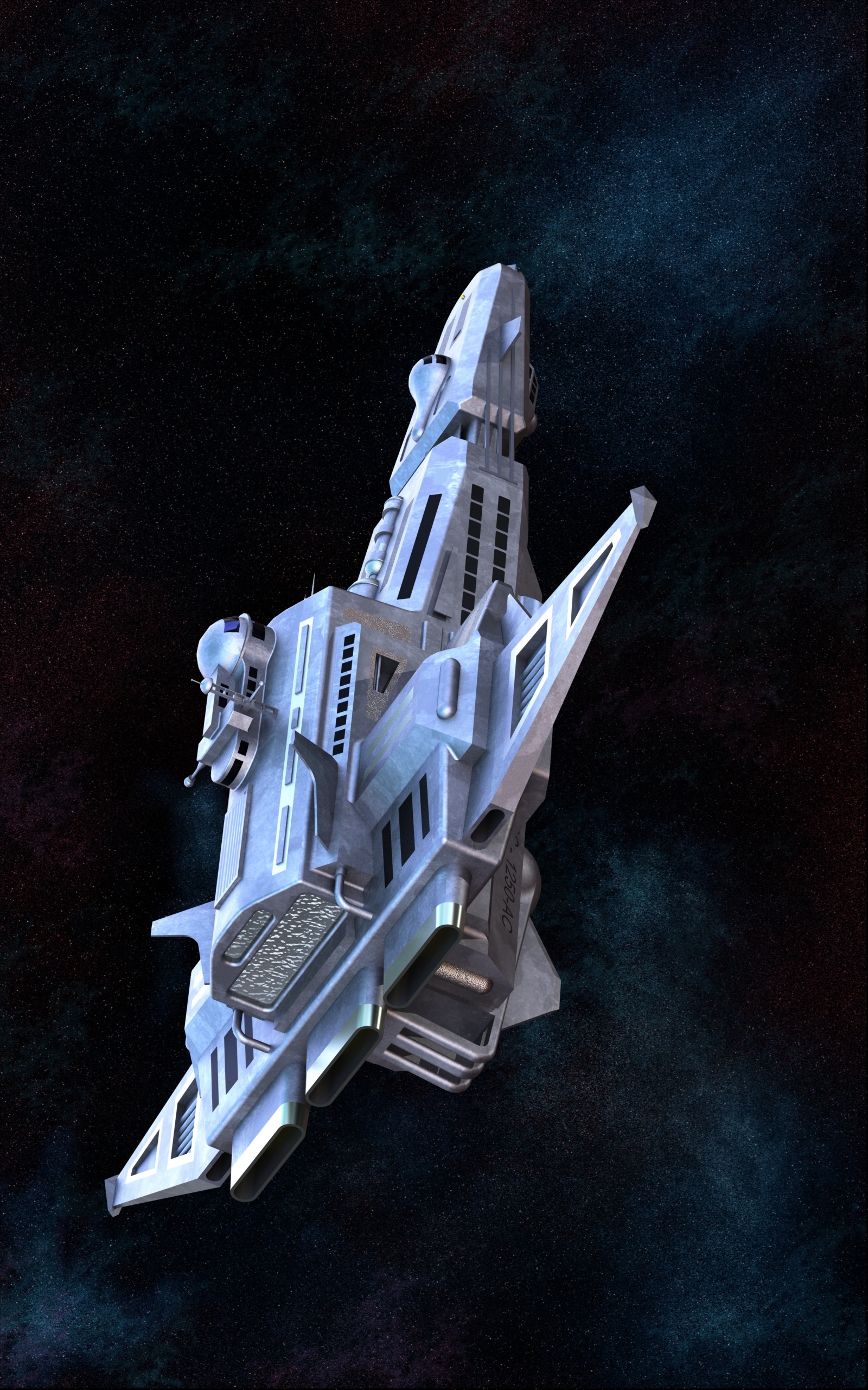 用solidworks画的太空战舰:战术突击舰
