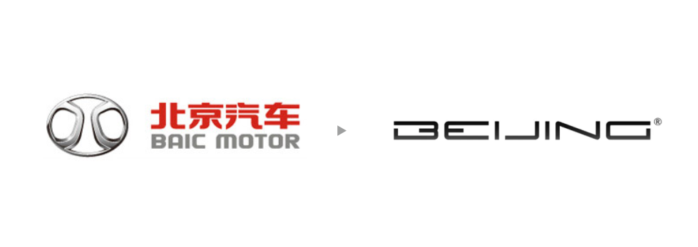 北京汽车启用新"beijing"logo