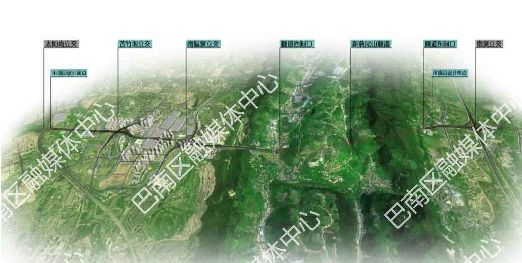重磅一项重大建设项目获批巴南将再添1座长隧道3座立交