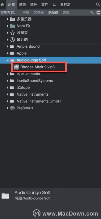 Rhodes Affair 2 Preset Player MacOSX AU VST