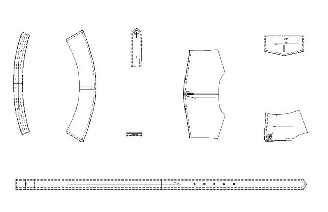 风衣制图_风衣结构制图