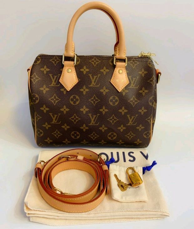 lv speedy 25 老花就是典 奢侈品包包放