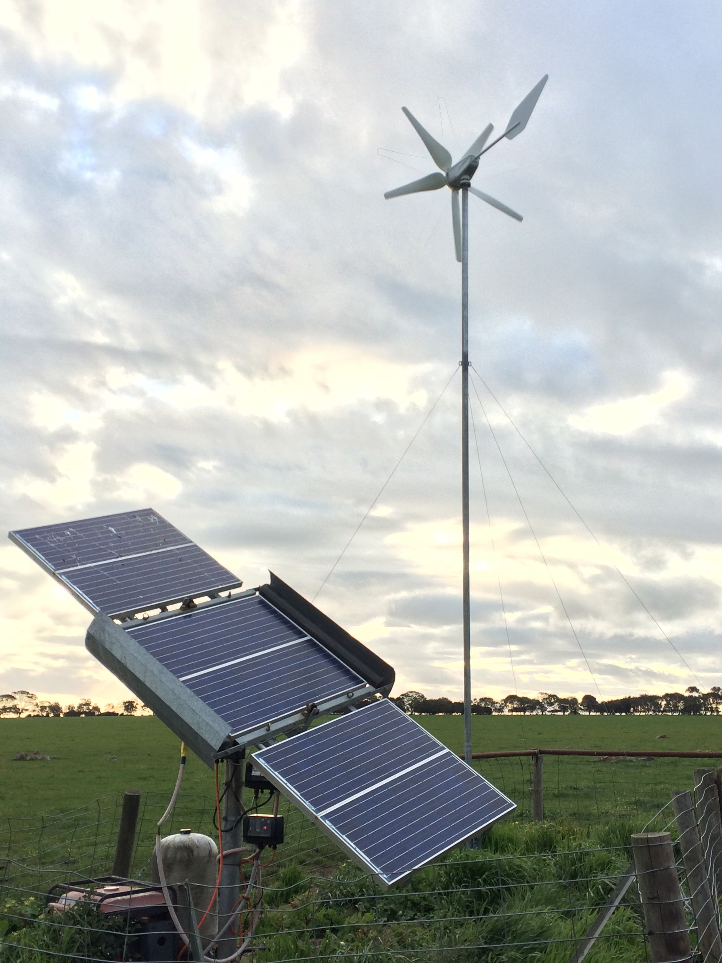 澳大利亚墨尔本农场家用风光互补发电系统-广州英飞