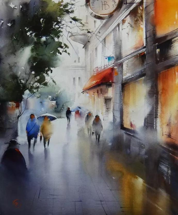 俄罗斯著名画家ilya ibryaev风光水彩画作品欣赏