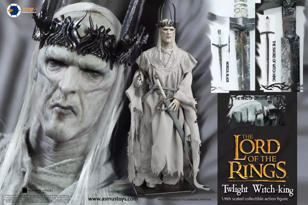 新品预定 asmus toys:1/6 指环王/魔戒 - twlight witch-king/亡灵