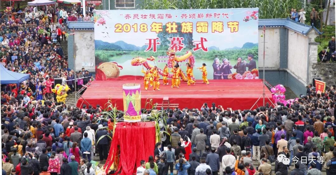 【头条】又到一年霜降至,今年天等壮族霜降节活动好戏