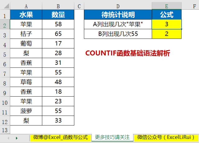 countif堪比统计函数中的vlookup你会用吗?