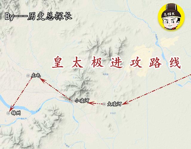 原创地图上的战争皇太极10万大军发兵宁锦袁崇焕再次重创后金军队