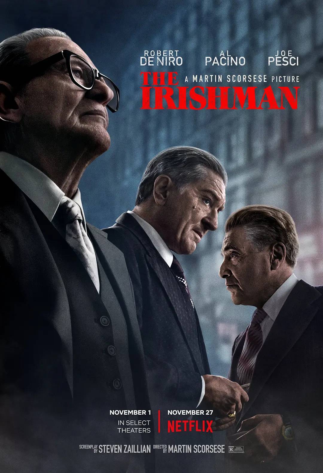 The Irishman (2019) Hindi WEB-DL 480p 720p 1080p Dual Audio [हिंदी DD5.1 + English] ESubs | Full Movie