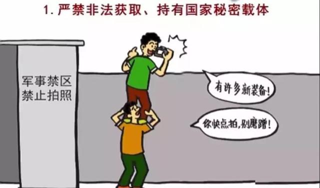 这12种行为将触犯保密法 漫画案例告诉您 秘密