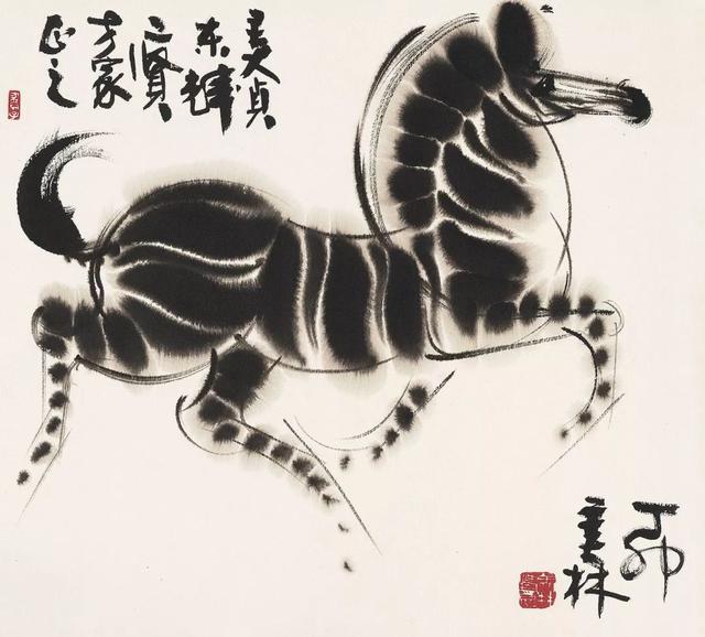 韩美林的绘画，“造型”最有个性，画面更具有设计美感