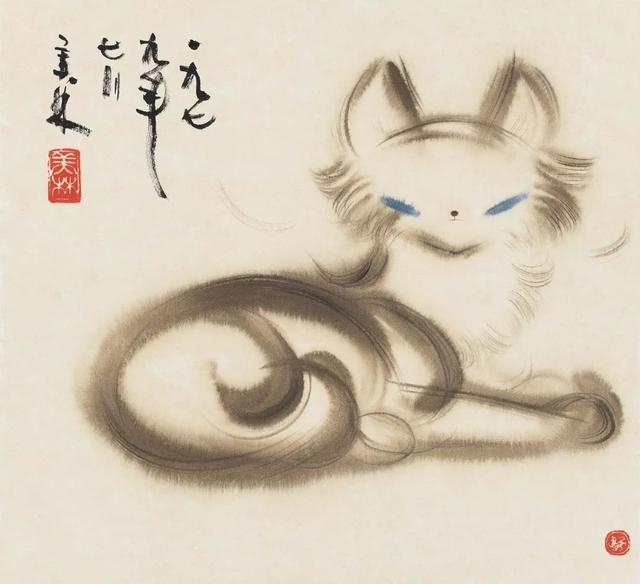 韩美林的绘画，“造型”最有个性，画面更具有设计美感