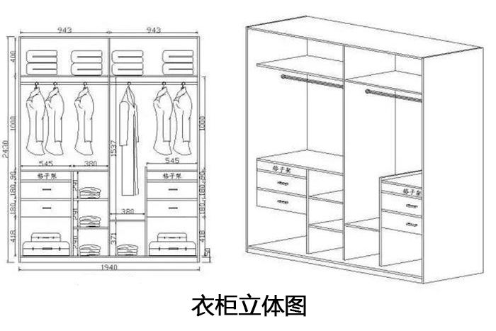 衣柜设计尺寸效果图大全衣柜设计图片大全尺寸一览