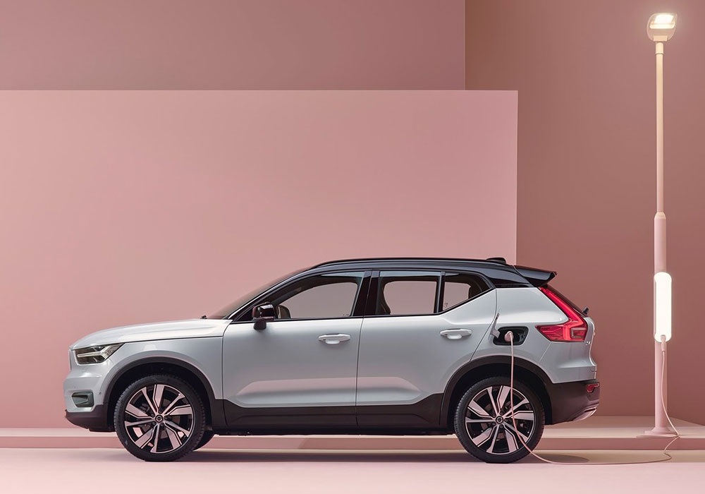 volvoxc40电动版,volvoxc40t4 首款纯电动汽车 2020款沃尔沃xc40 recharge官图发布