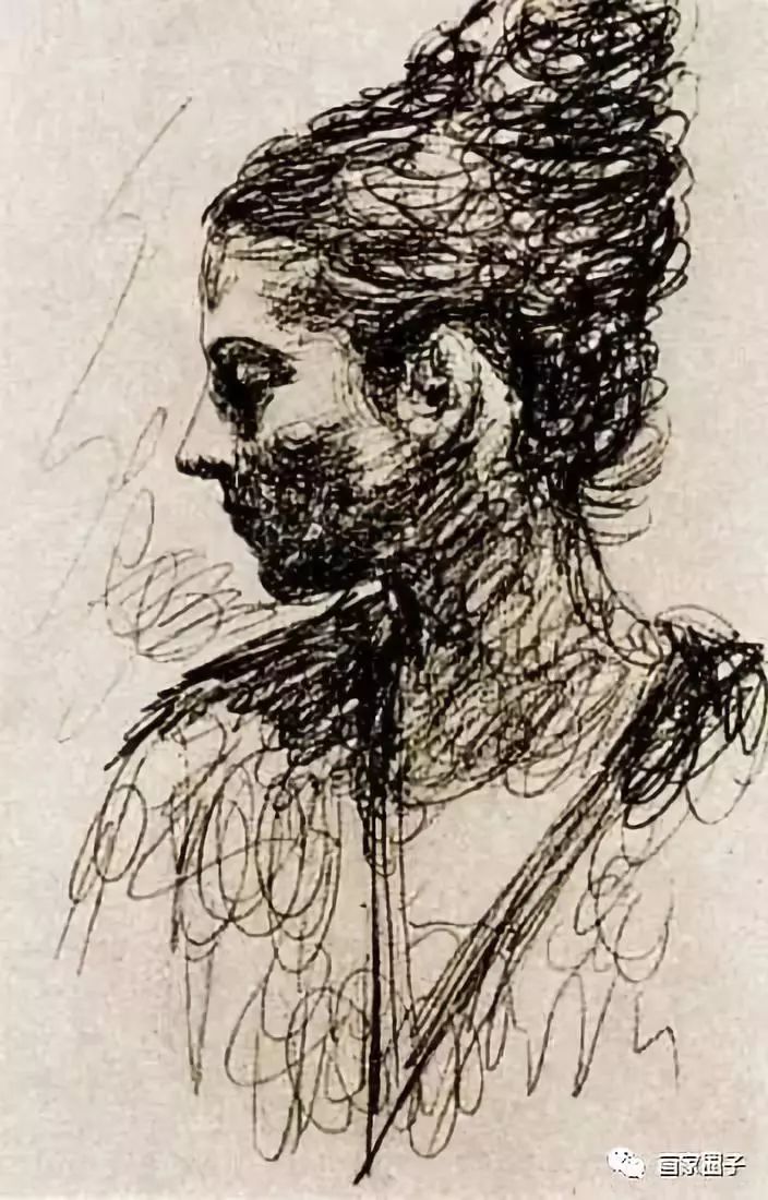 梵高刚学画画时的素描,是这样的,大师素描必须学习