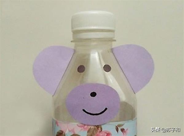 有趣的diy小手工，矿泉水瓶制作萌小猪。幼儿园亲子手工教程必备