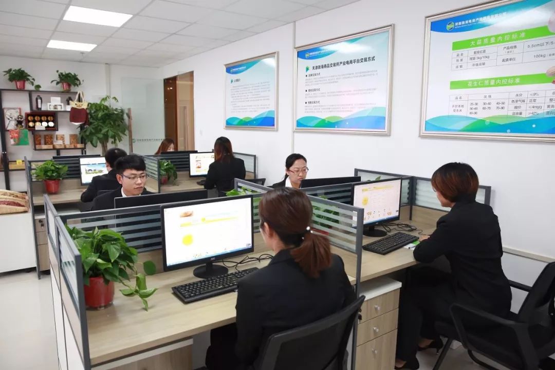 △河南渤海电商产业服务有限公司p2c产业电商工作人员正在进行日常