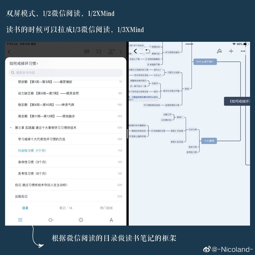 用 x mind 做思维导图与电子笔记:△ 图源 @棕榈菌的备忘录92 1.