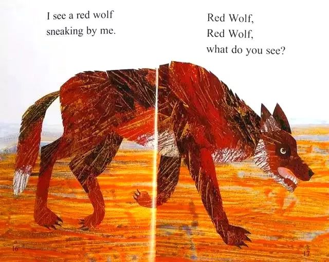 i see   red wolf sneaking by me.