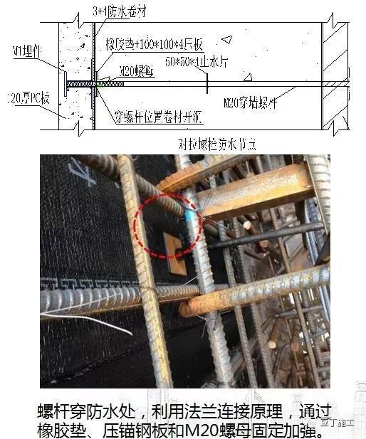 然后用l90角钢一头与一体槽钢连接固定,另一头与桩头钢筋锚板焊接固定