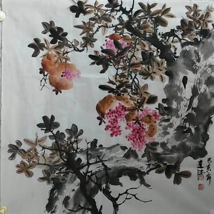 马连德老师枣庄石榴园写生作品