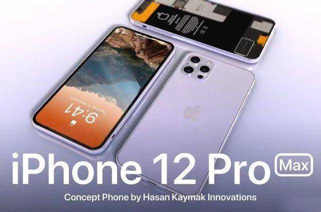 iPhone12ProMax概念版渲染图曝光屏幕无刘海电池容量大