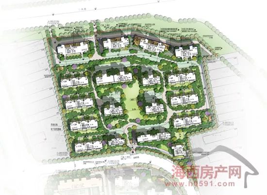 新盘仓山滨海首府效果图曝光打造三叉街新中式建筑