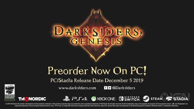 《暗黑血统：创世纪》新CG预告PC/Stadia发售日确定