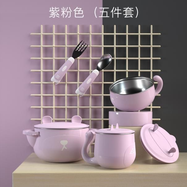[宝宝呵护]让宝宝从6个月用到6岁的保温碗5件套升级版，降价了！