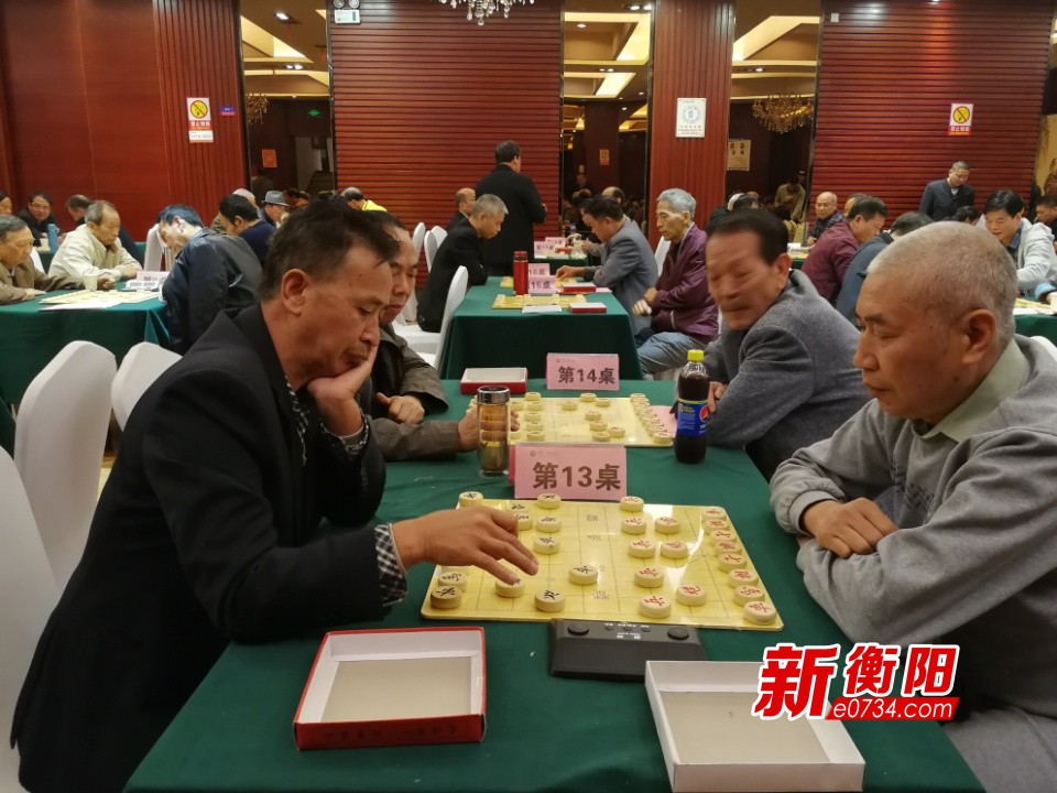 衡阳举办老年人象棋大赛 60位棋手决战方寸之间