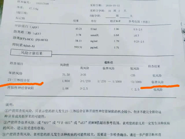 唐筛检查临界风险怎么办