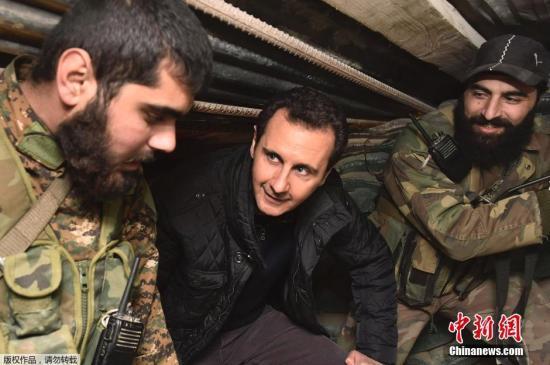 叙利亚总统视察叙西北部前线誓言夺回全部土地