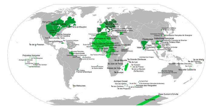 法国海外人口_法国海外领地分布图