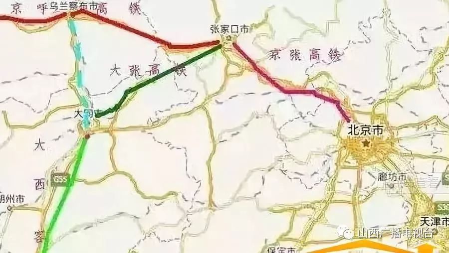 2019新开通高铁大盘点张家口占3条附线路图