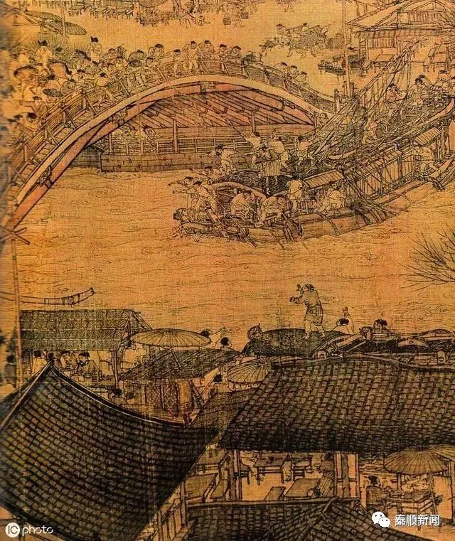 清明上河図 虹橋作 故宮精品網路商城- B4小畫片-清院本清明上河圖．虹橋