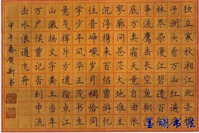 硬笔书法作品欣赏:中性笔楷书漂亮!