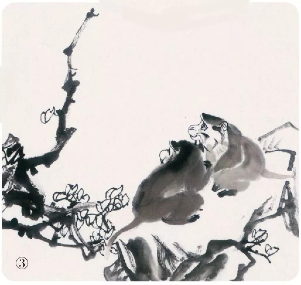 教程画猴步骤示范