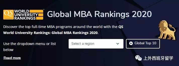 最新!2020 QS全球MBA、商科硕士排名公布!西