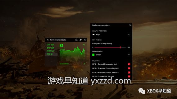 Win10Xbox游戏工具栏更新支持帧数统计与成就追踪