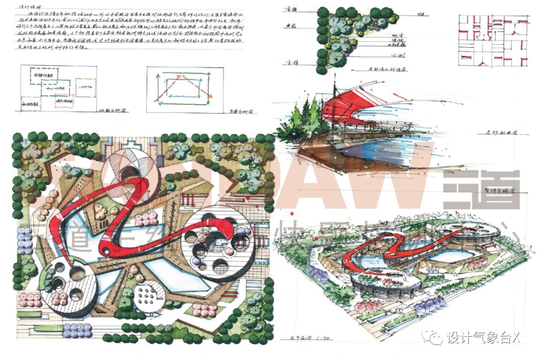 充分保证设计和画图的间可占40%,画图占60%(平面图30%,析5%,植物配置