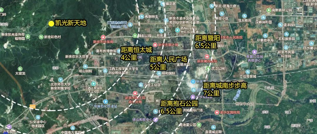 仰天岗生脉为凯光新天地 提供一道天然生态屏障与新余主城区一线之隔