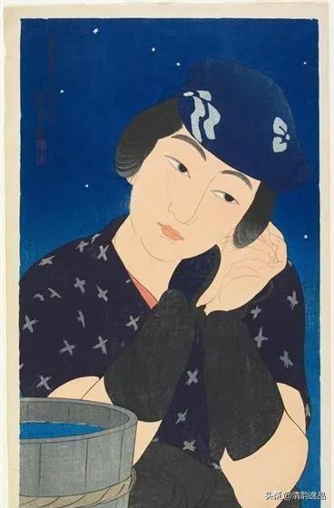 日本画家伊东深水绘画作品欣赏