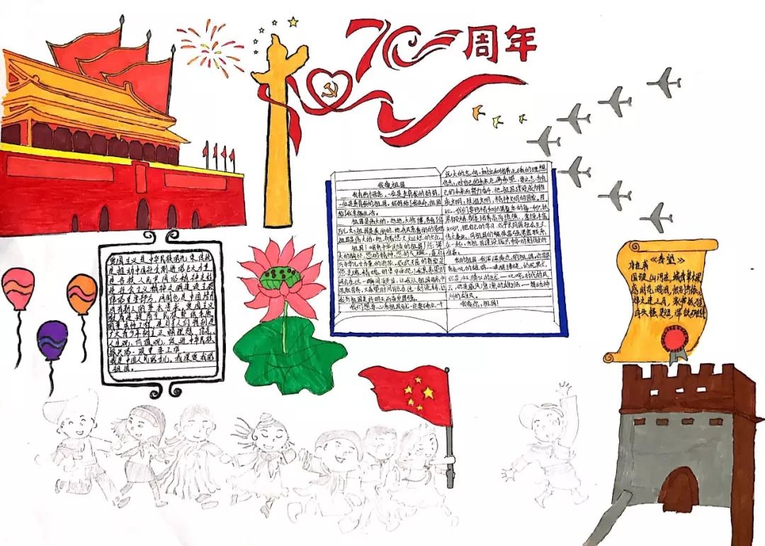 “我和我的祖国”主题手抄报比赛优秀作品展