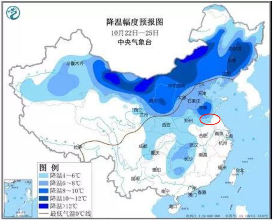 邳州一波冷空气即将到货……说好的秋高气爽?