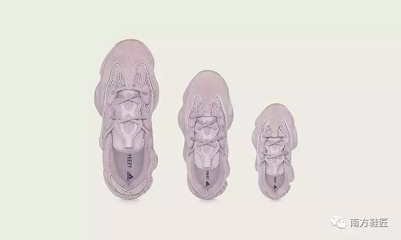 新品丨全尺码发售,Yeezy500樱花粉下月登场