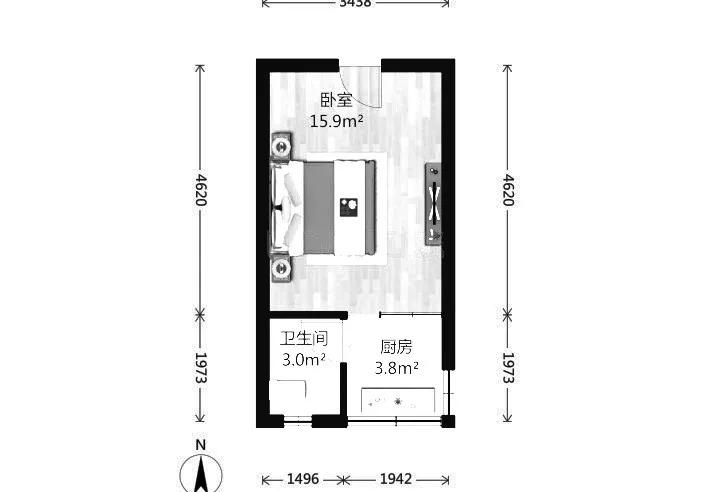 △31平单间户型图