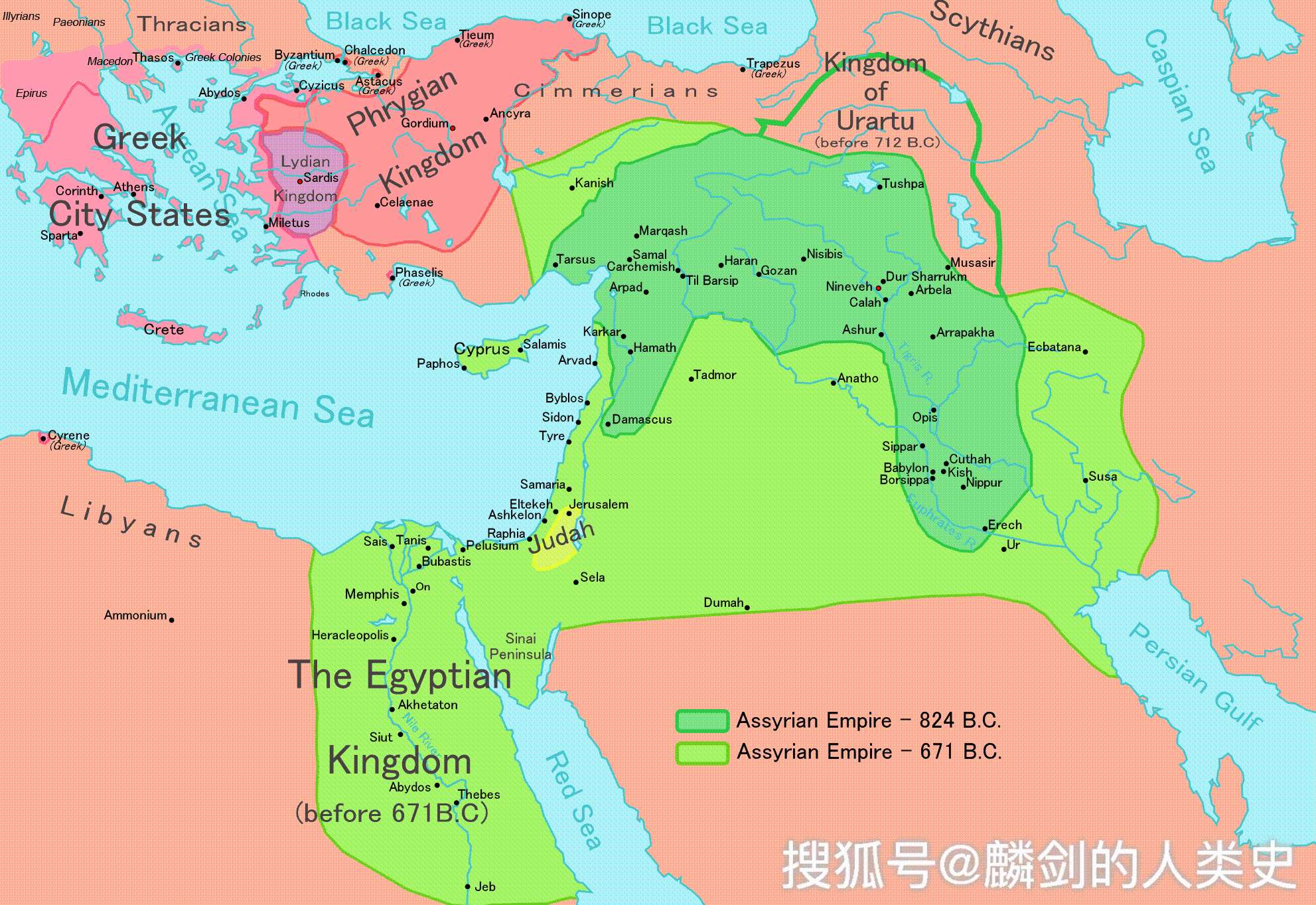 【看地图说古国】021 西亚古代强国:亚述帝国(六)